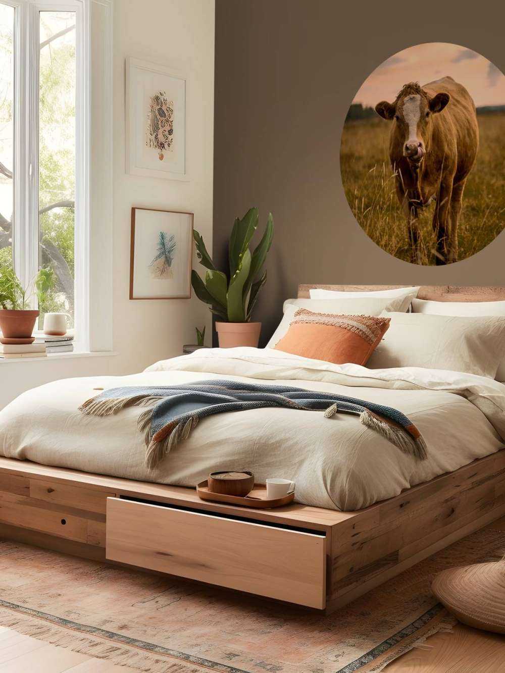 Krowa z językiem w nosie