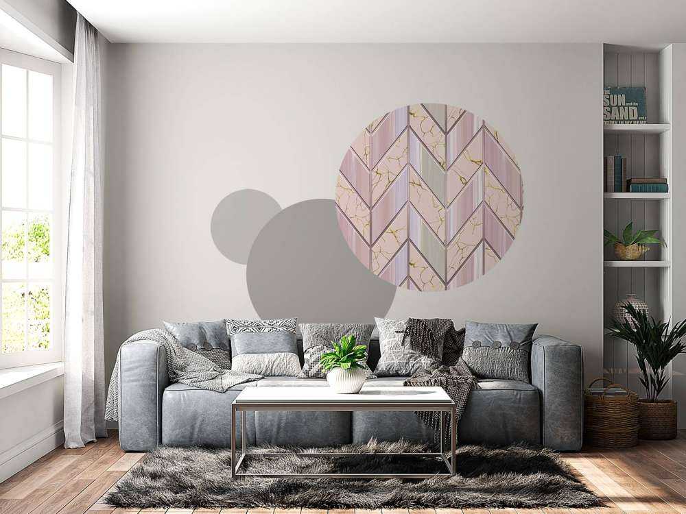 Wzór różowych płytek 