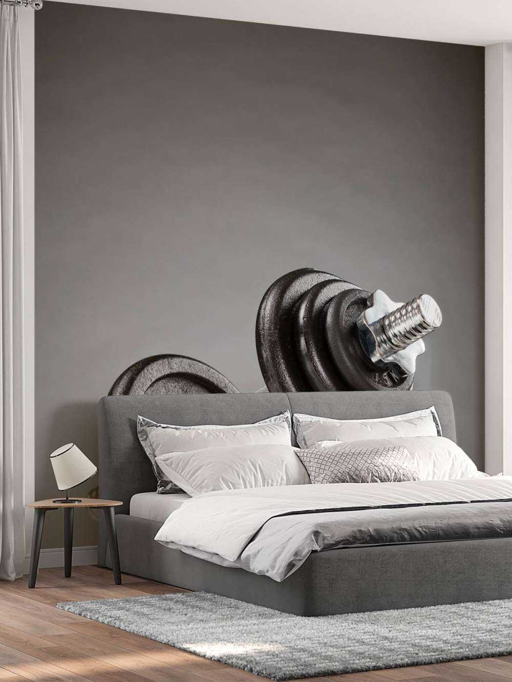 Dumbell z czarnymi tarczami