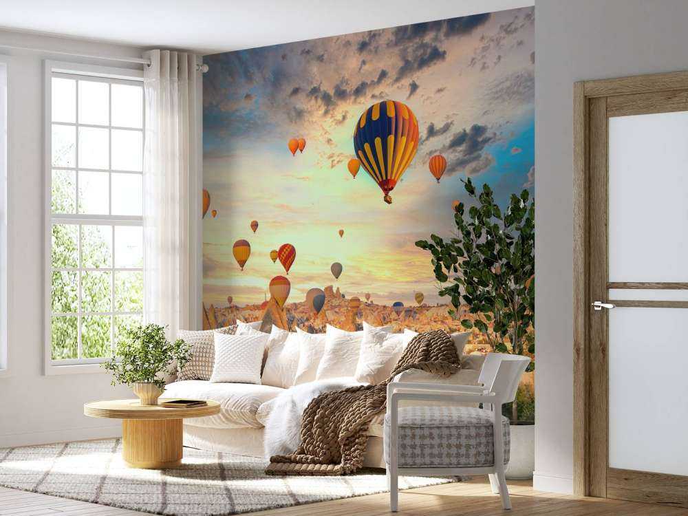 Piękne balony na gorące powietrze