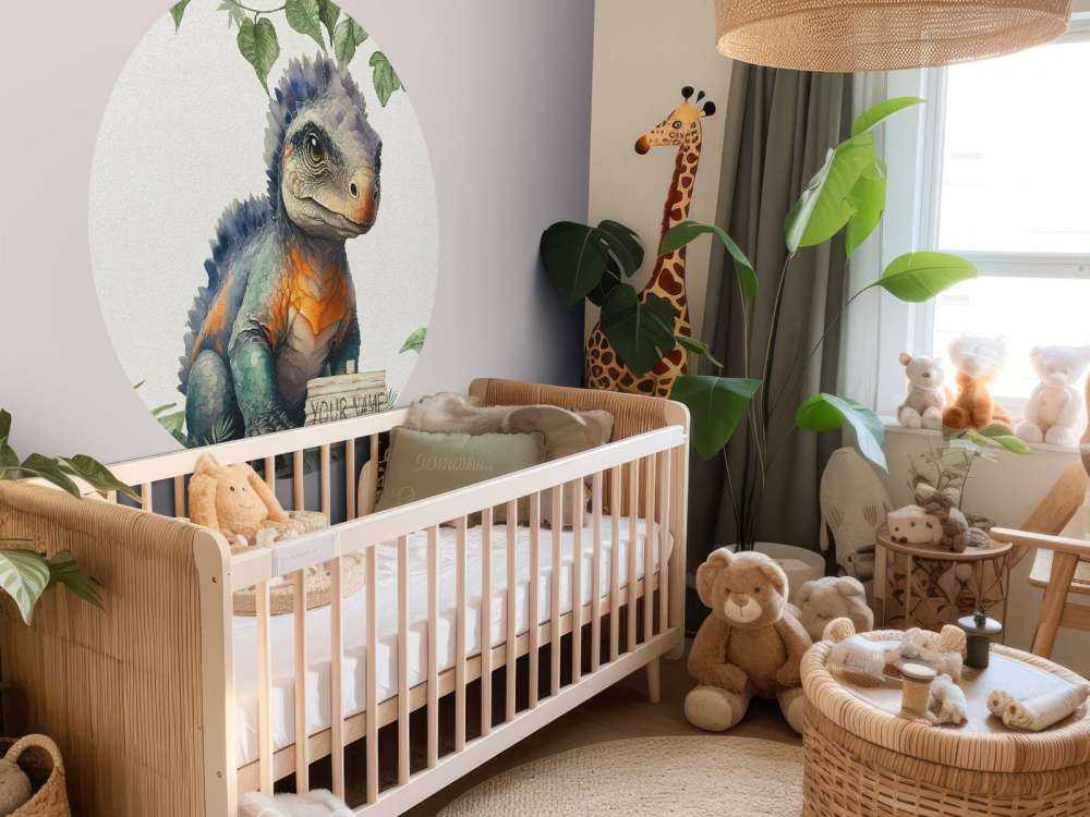 Młody ankylozaur w dżungli