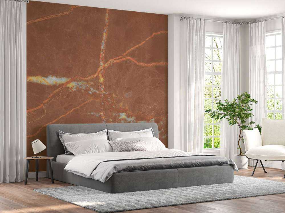 Marmur terakotowy z liniami