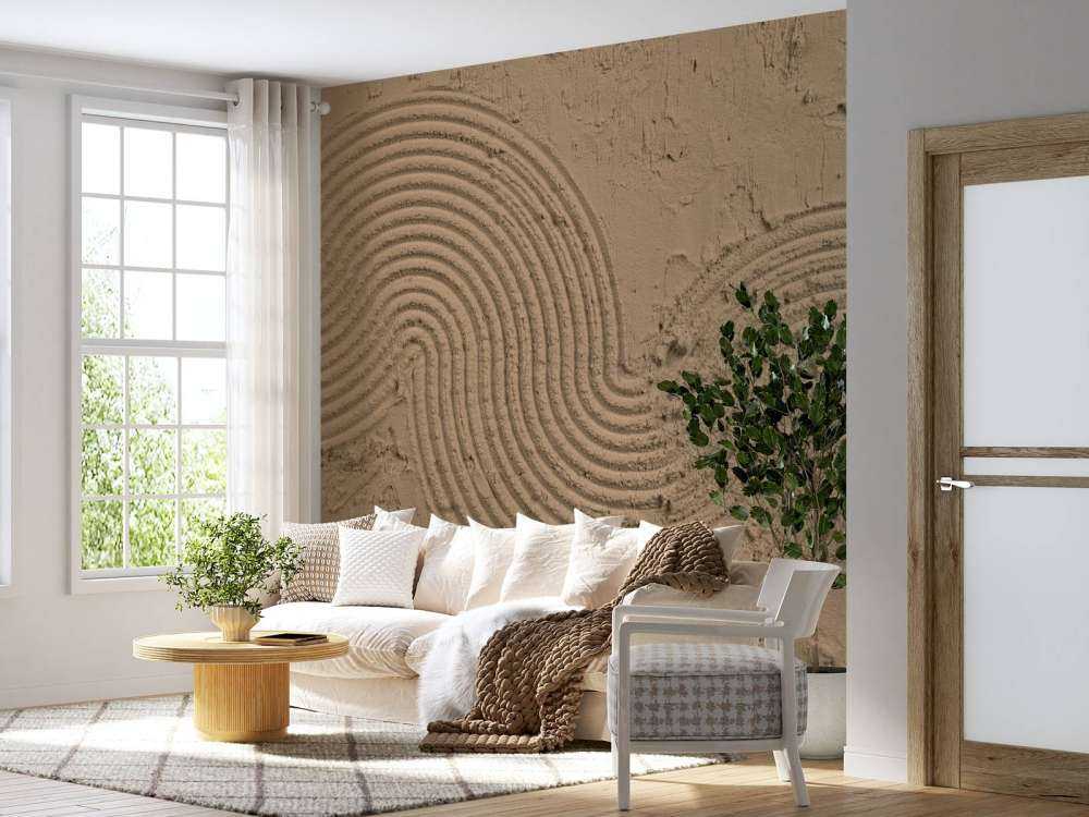 Sztuka strukturalna w kolorze złotego brązu