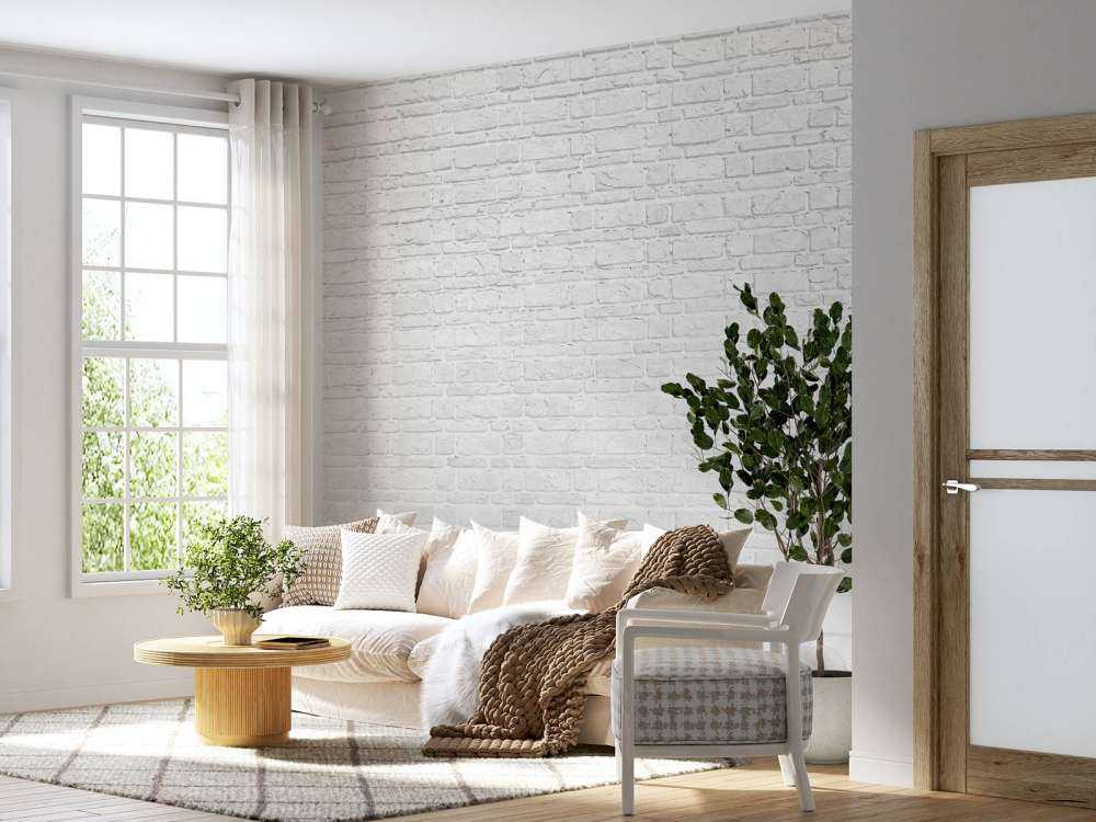 Biała cegła i stary beton