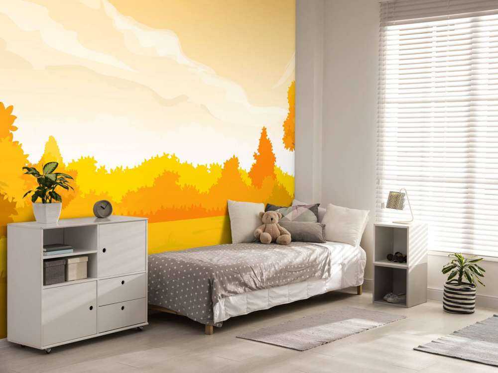 Ilustracja jesiennego krajobrazu