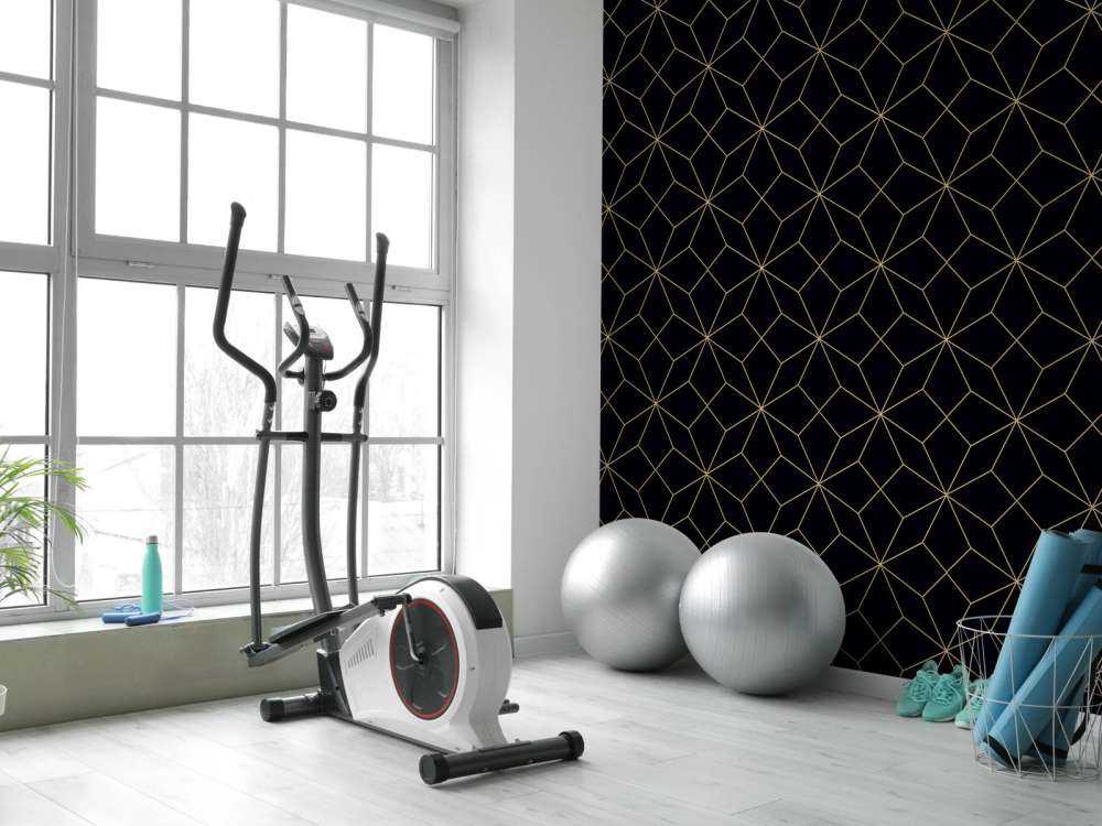 Linie abstrakcyjne, złoto