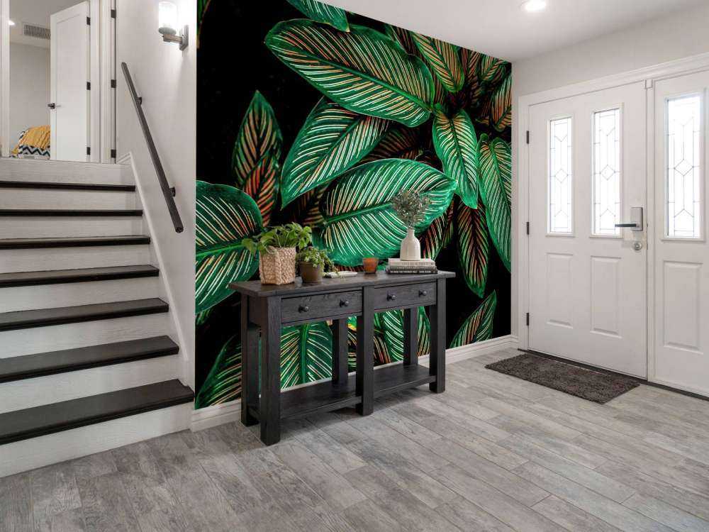 Abstrakcyjne zielone liście