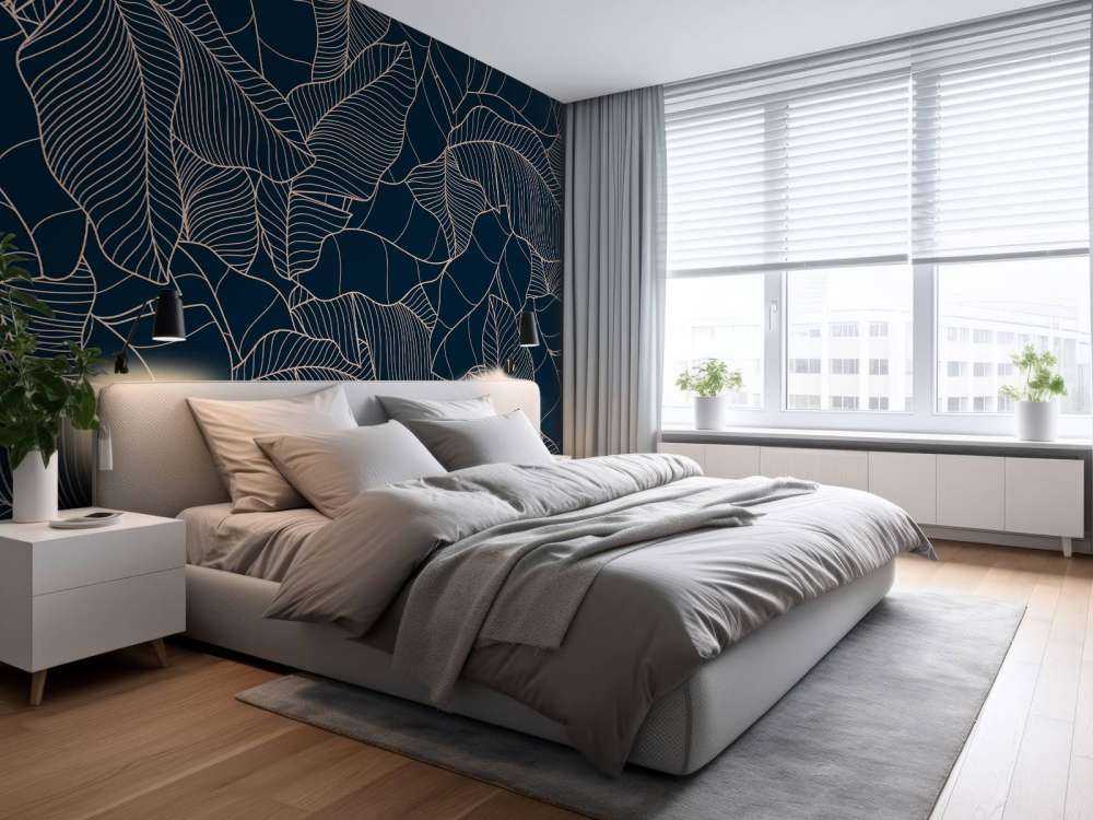 Niebieskie liście bananowca