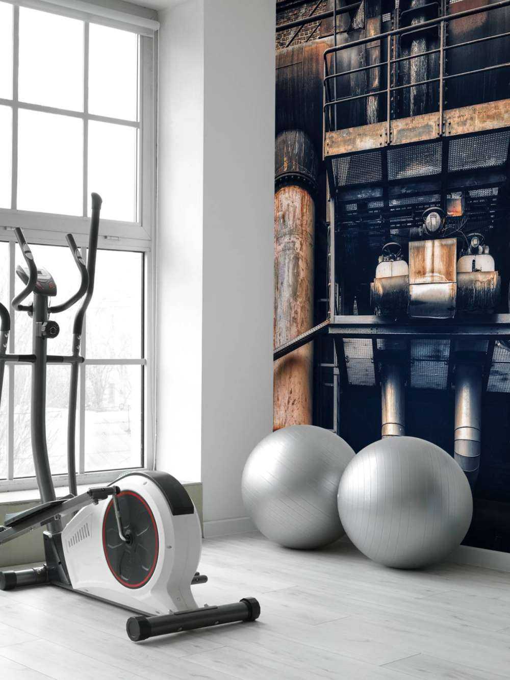 Rury w starej fabryce