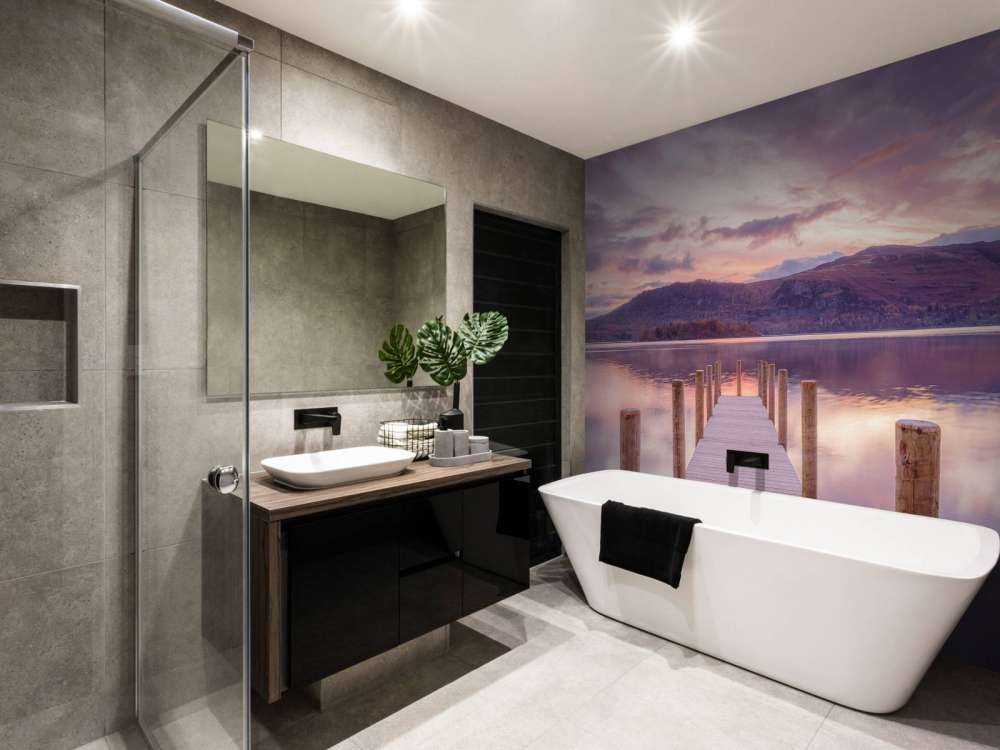 Drewniane molo o zachodzie słońca