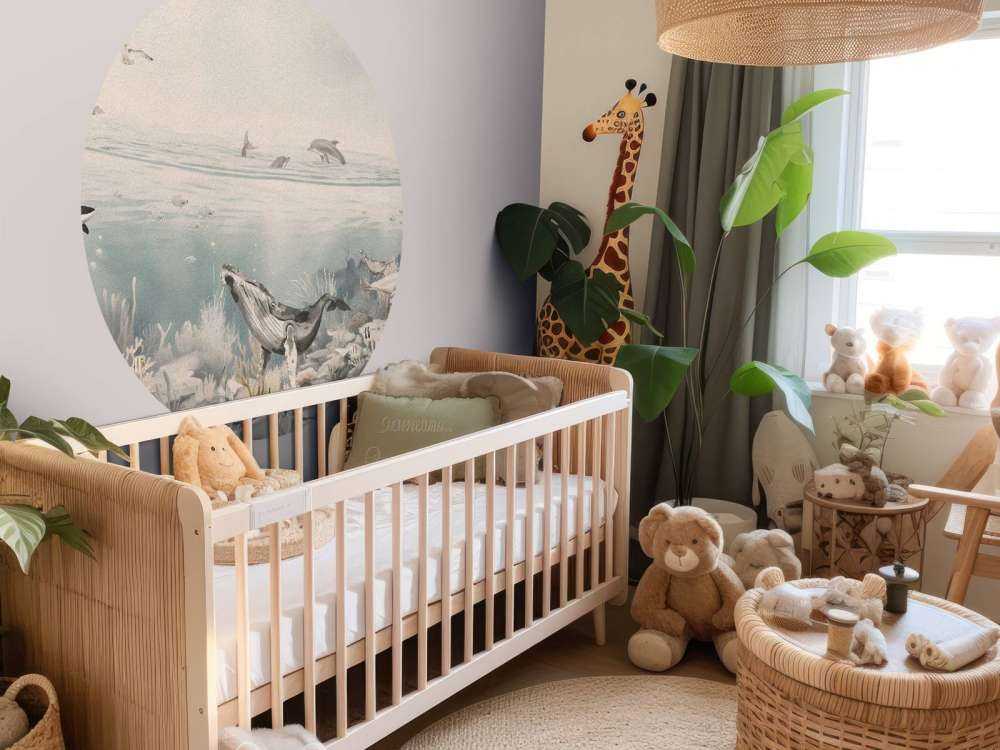 Krajobraz Oceaniczny ze Zwierzętami