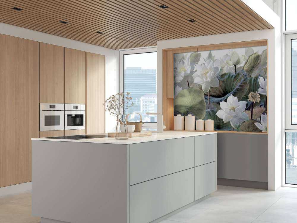 Malownicze kwiaty lotosu