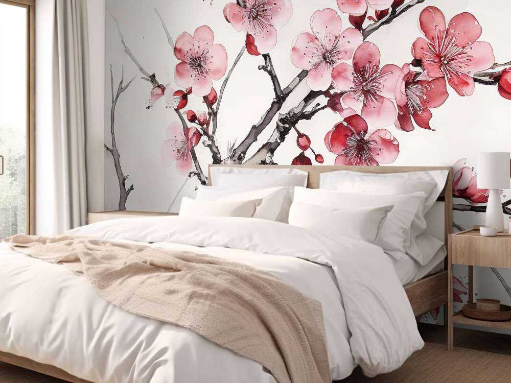 Gałązki kwitnącej wiśni #6