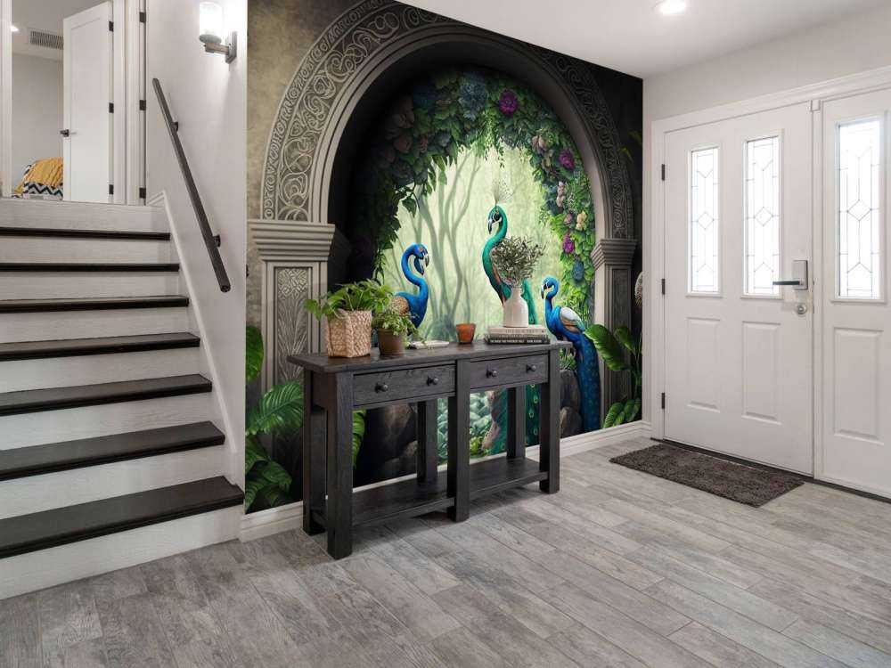 Trio Pawie w Tajemniczym Ogrodzie