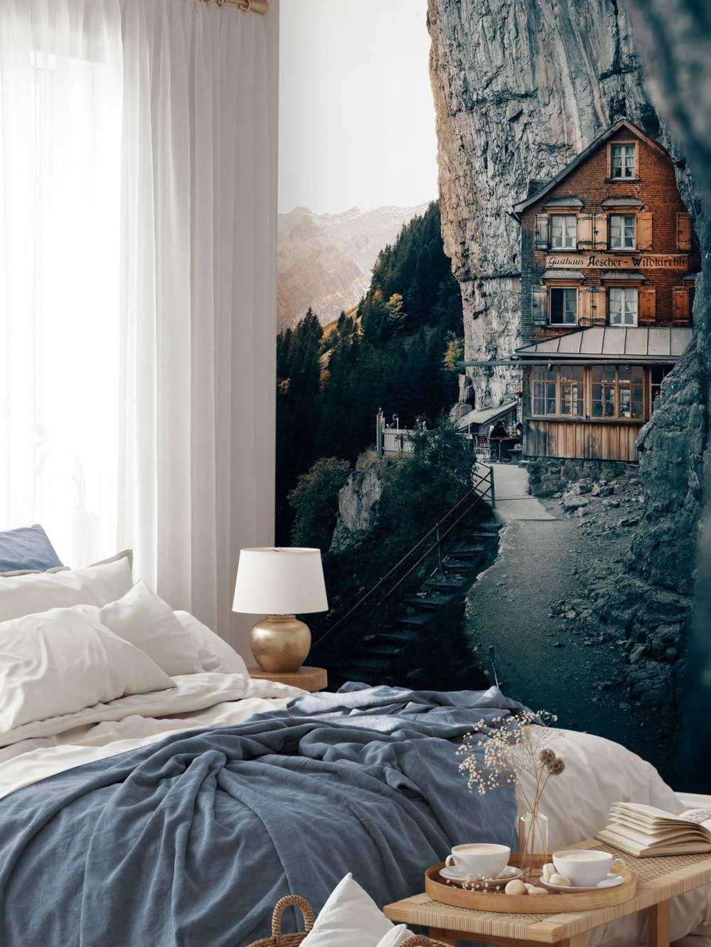 Górska chata w Alpach