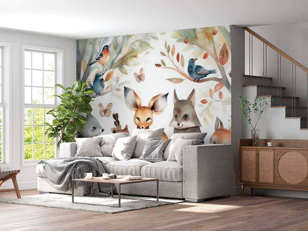 Leśna narracja Zespół akwareli