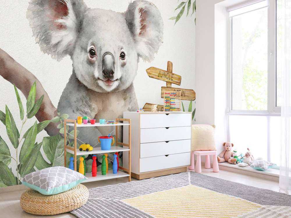 Dziecko koala w dżungli