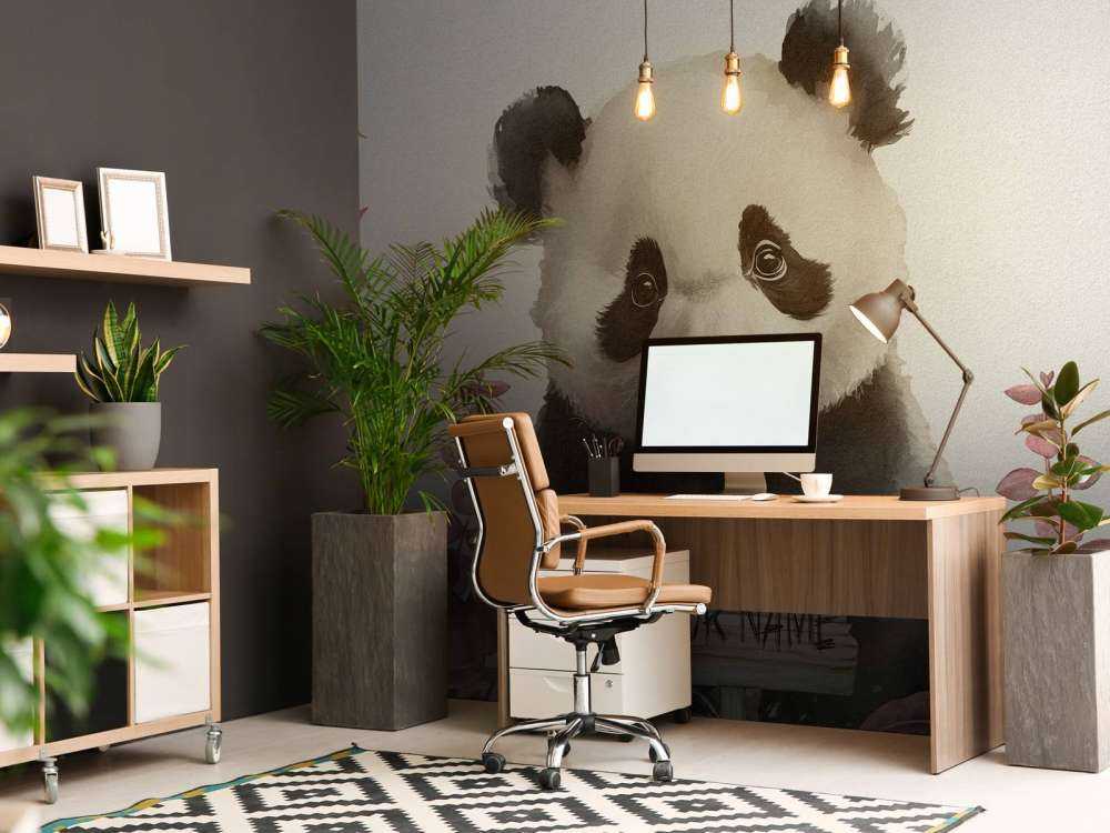 Mała panda w dżungli różowa