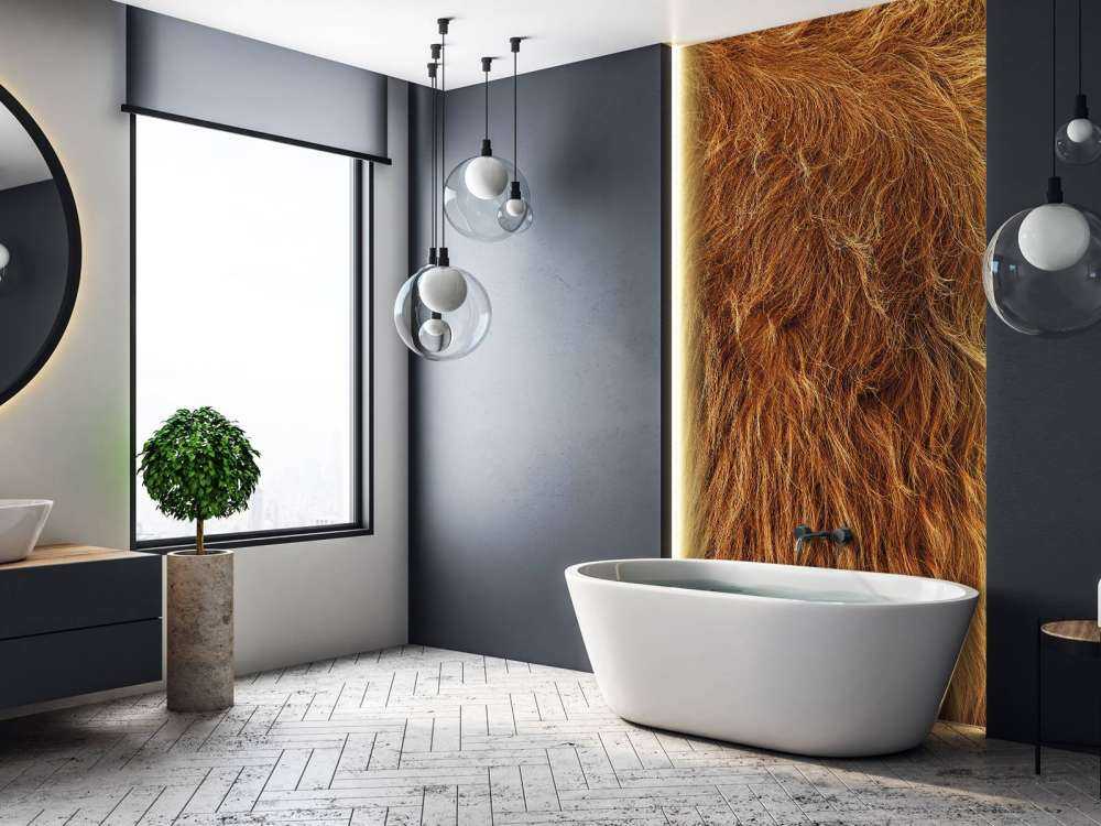 Szkocka sierść wyżynna w stylu vintage 