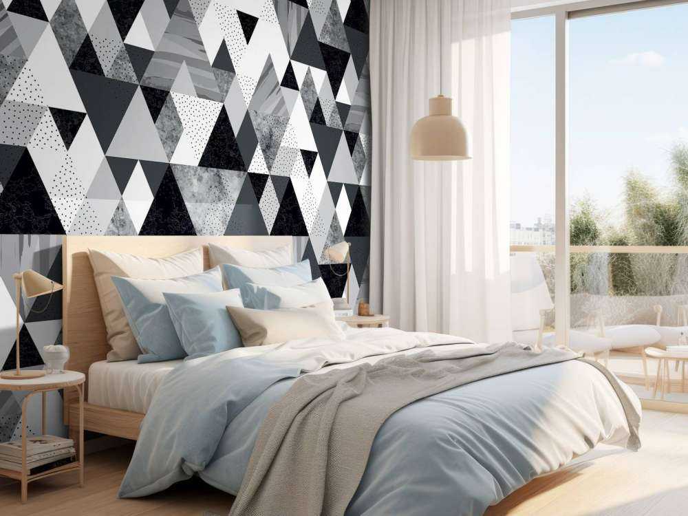 Wzór czarno-białych płytek 