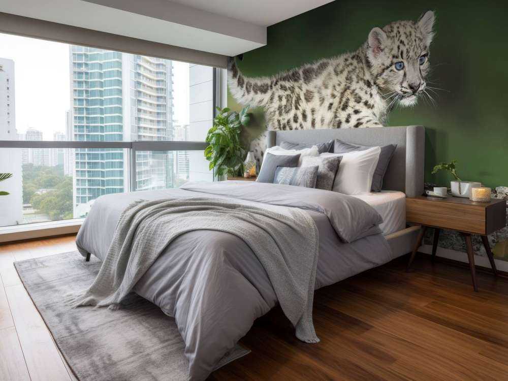 Młode pantery śnieżnej