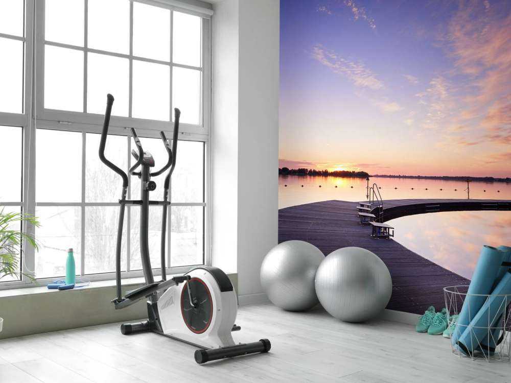 Pomost kąpielowy z blokami startowymi