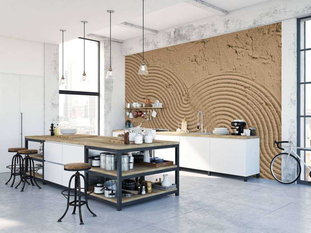 Organiczne linie i struktury w kolorze złotego brązu