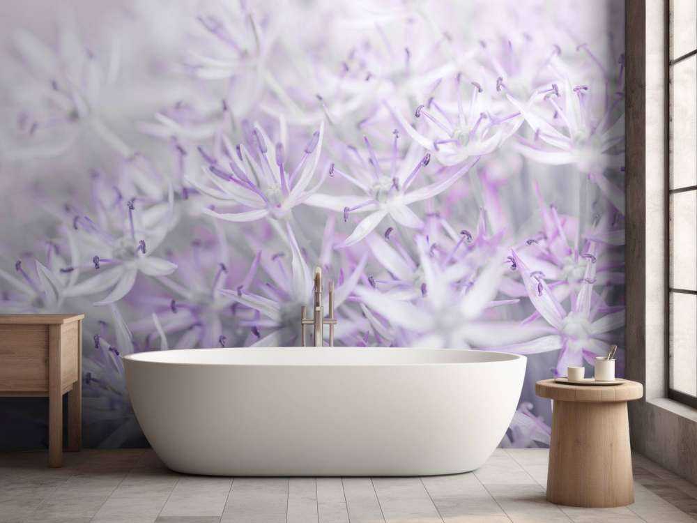 Kwiaty Allium w zbliżeniu