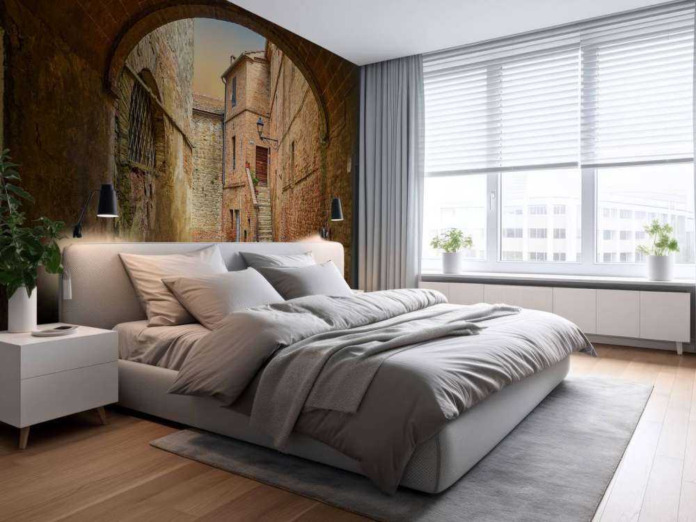 Wąska łukowa ulica