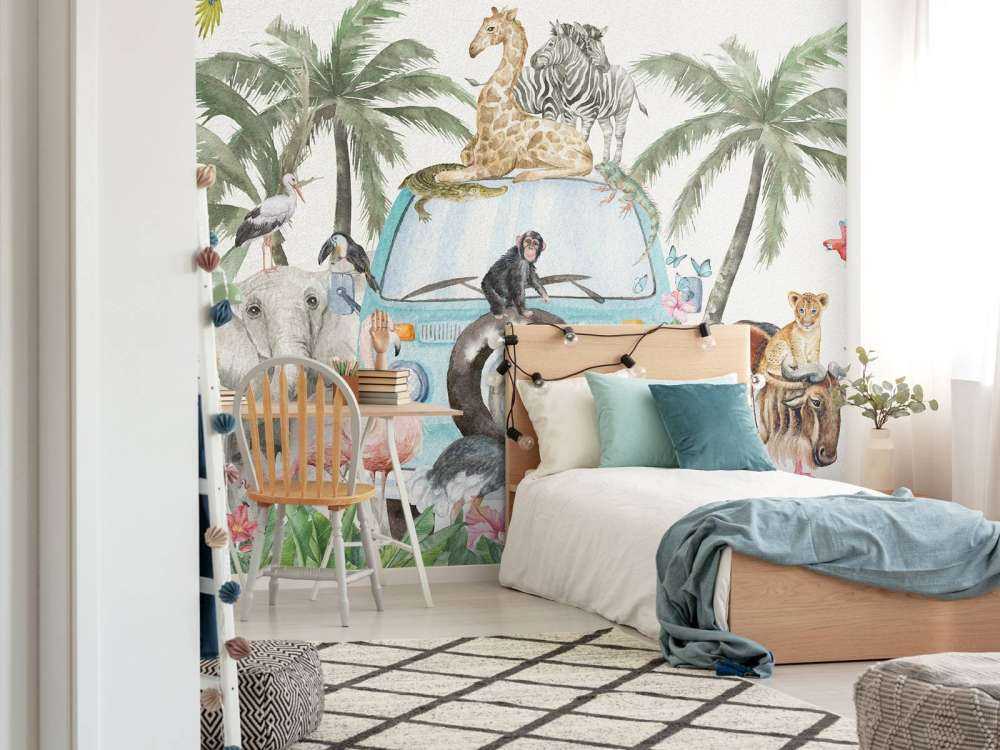 Wesołe zwierzęta tropikalne