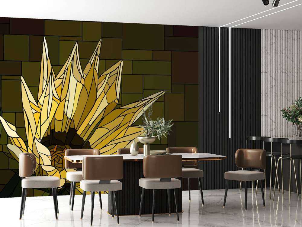 Kwitnąca gazania żółta