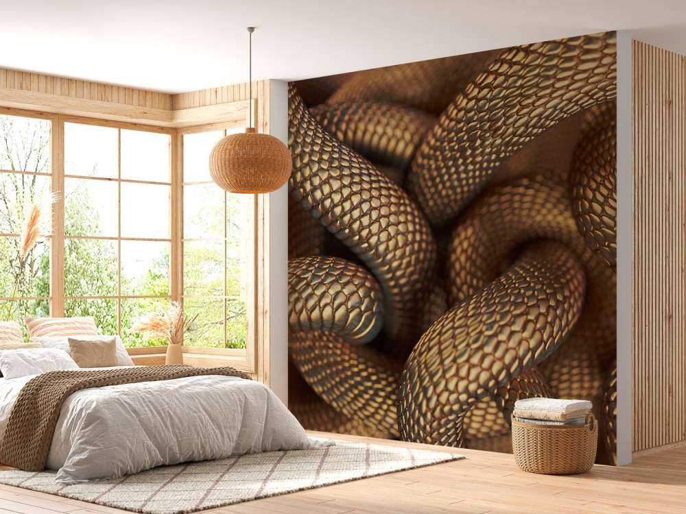 Węże w kolorze brązu