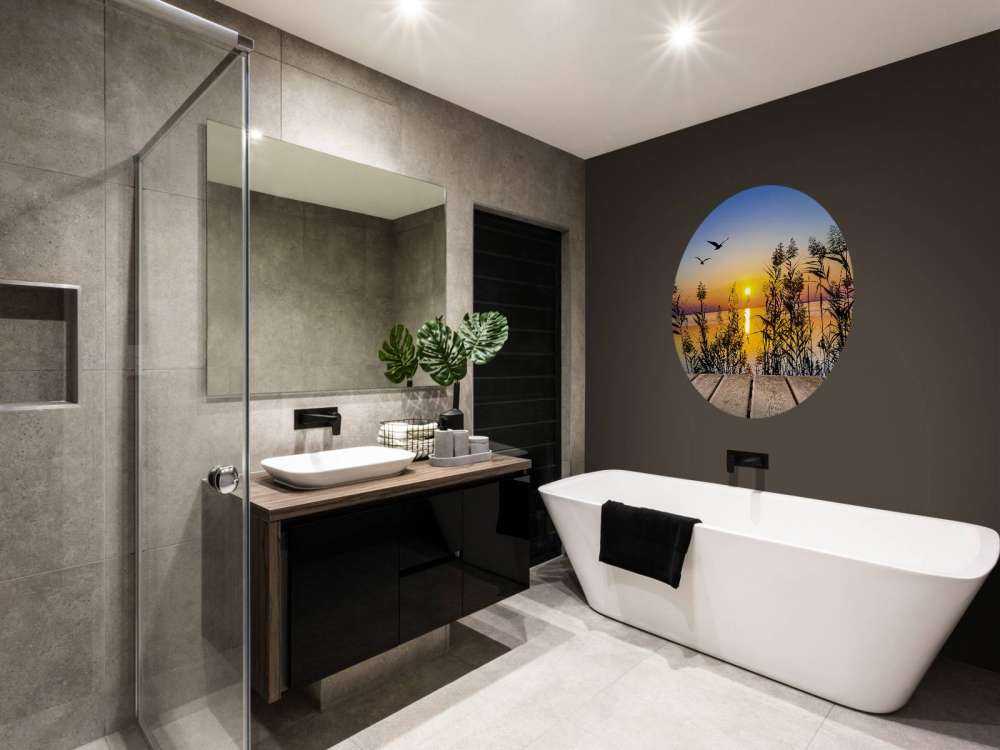 Zachód słońca nad jeziorem