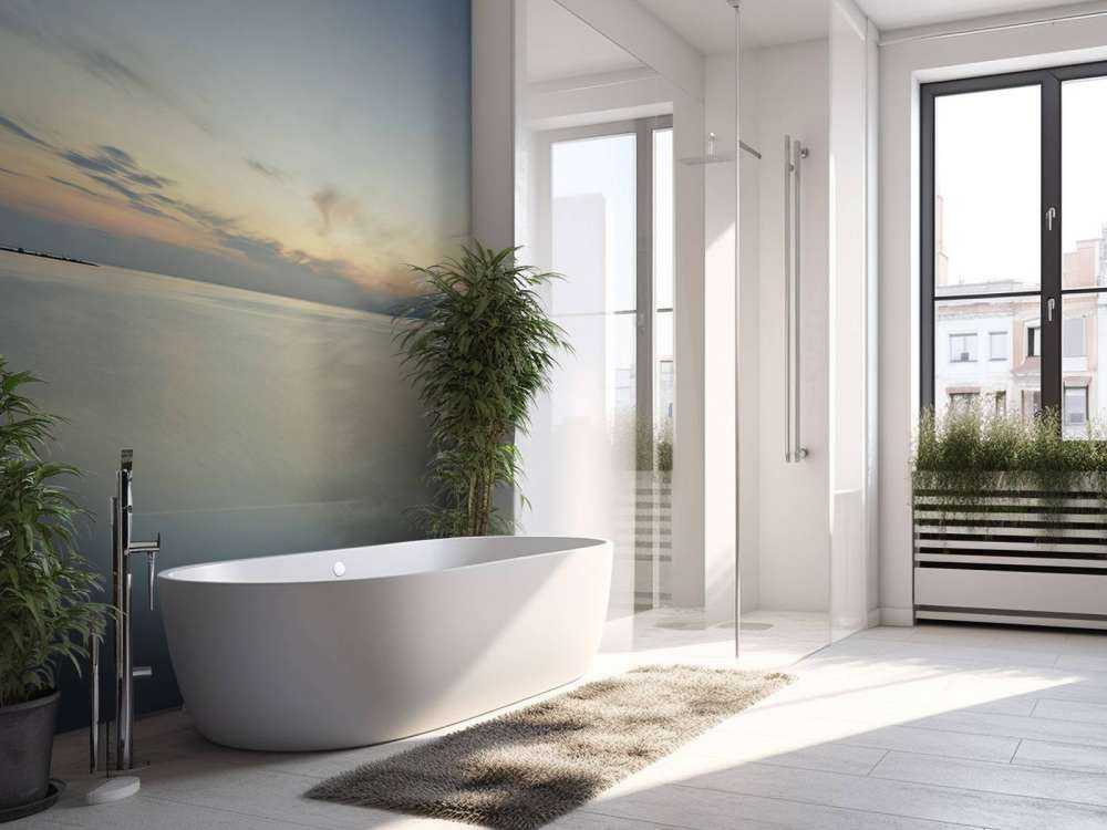 Wschód słońca wybrzeżu 