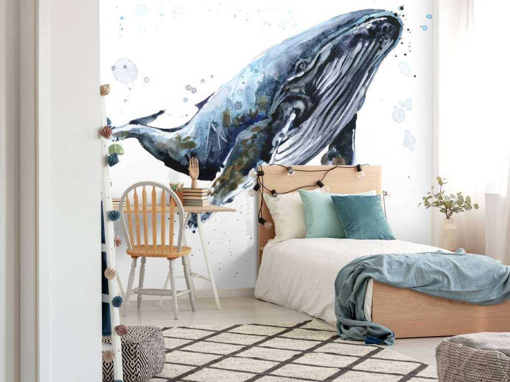 Humpback Whale w akwareli