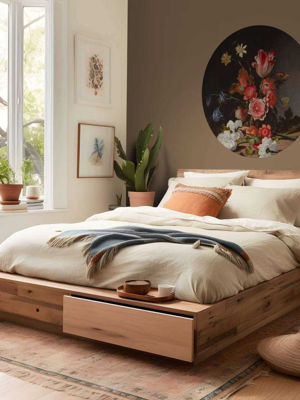 Martwa natura z bukietem w rozwoju