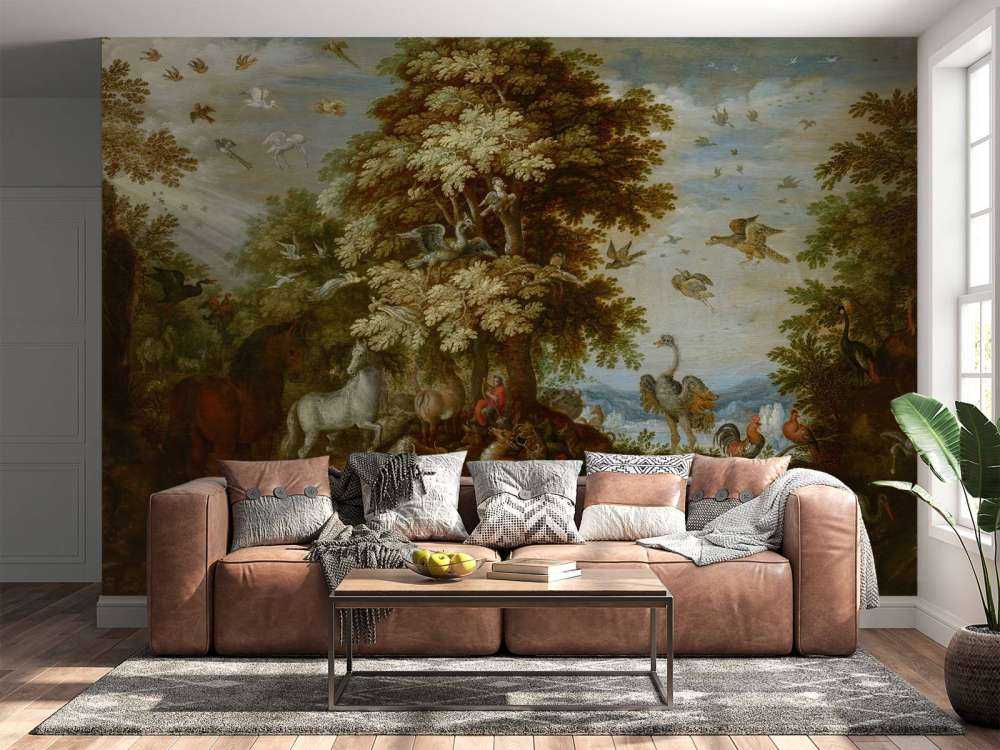 Orfeusz oczarowuje zwierzęta swoją muzyką