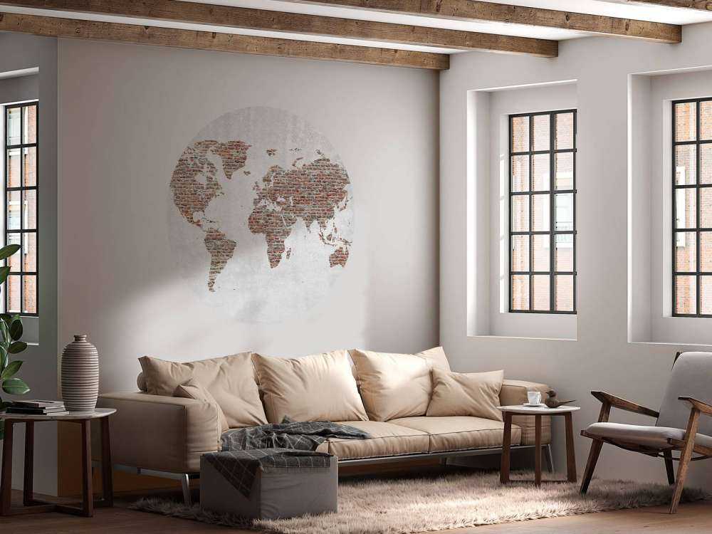 Kamienna mapy świata