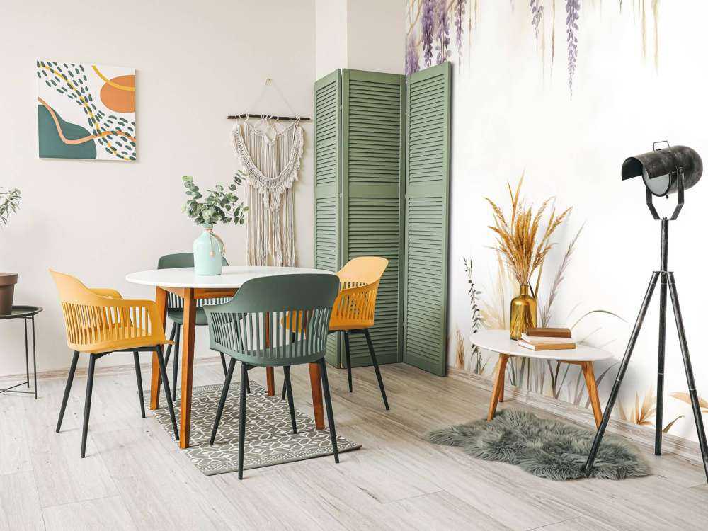 Wisteria i trawy polne niebieskie