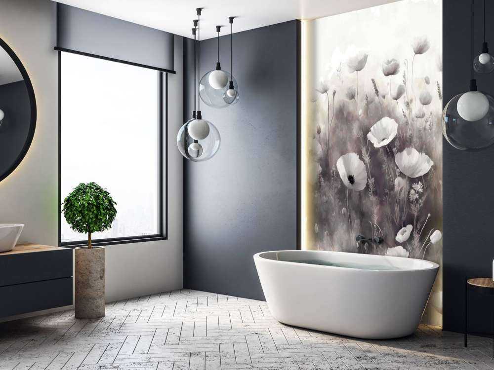 Taniec dzikich kwiatów - czarny