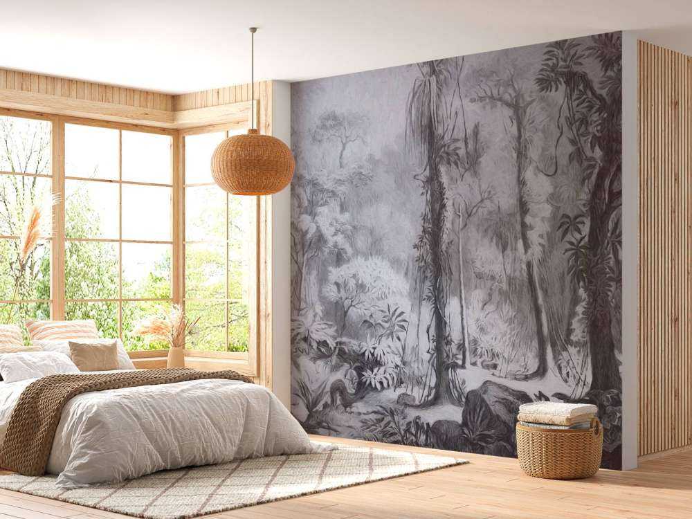 Las tropikalny - szary