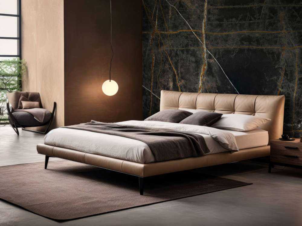 Czarny marmur z miedzianymi kloszami