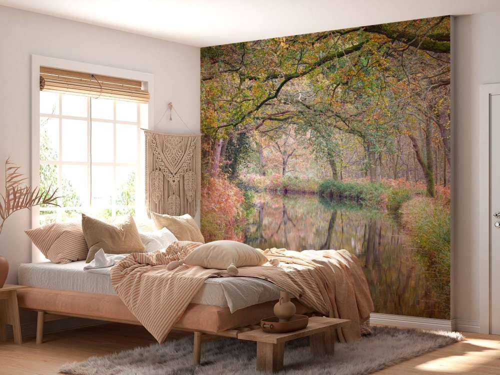 Pokryty kolorowym lasem