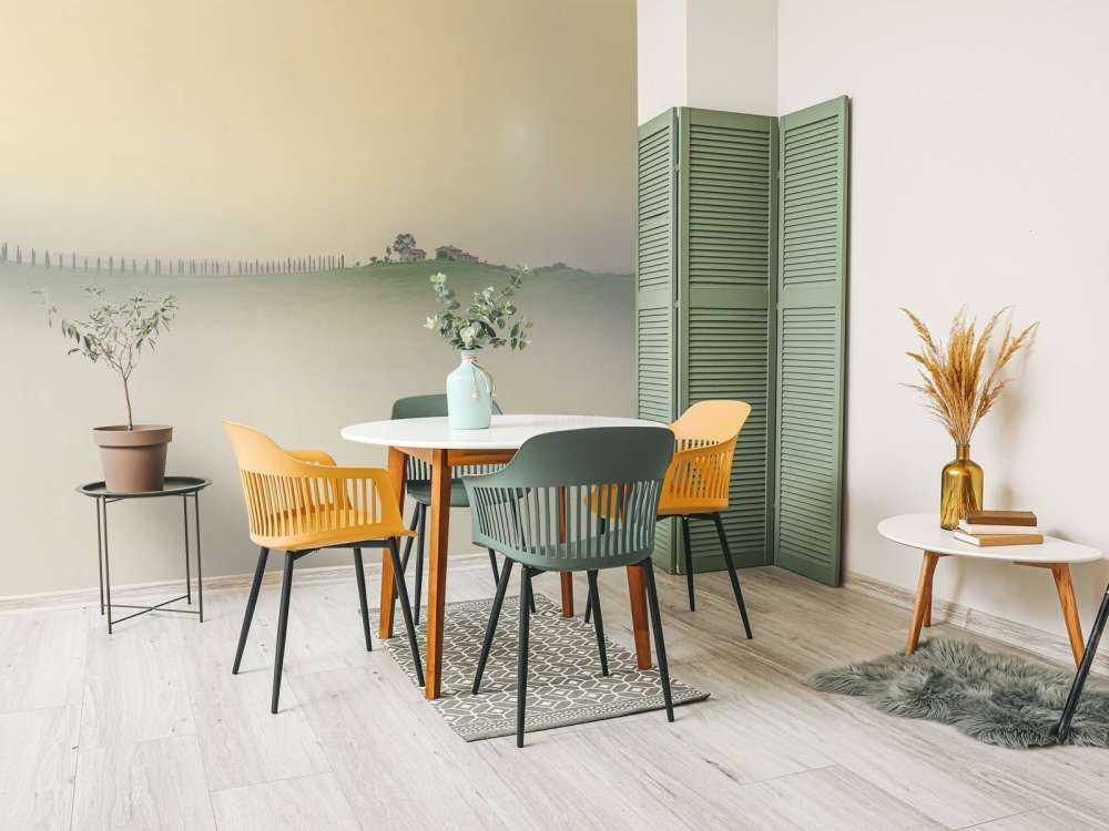 Mglisty włoski krajobraz