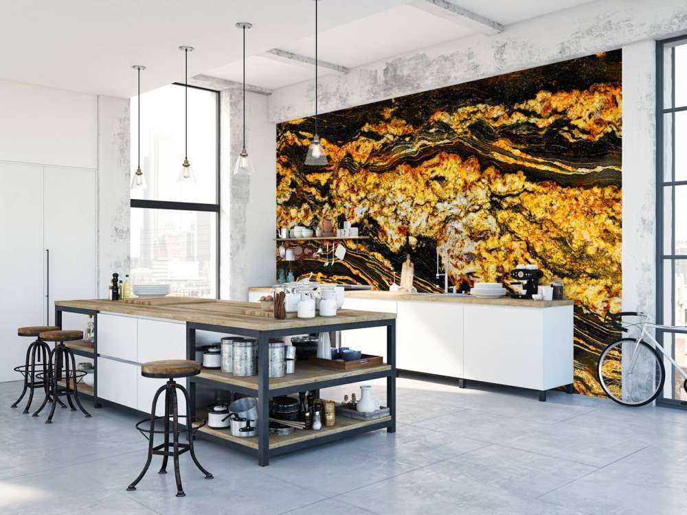 Marmur w kolorze czarnego złota