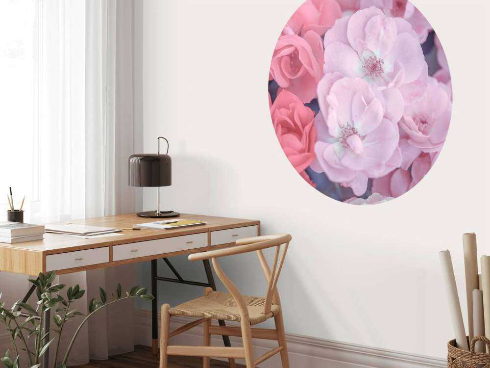 Różowe kwiaty urzędnicze