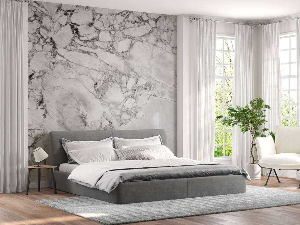 Czarno-biały marmur o gruboziarnistej strukturze