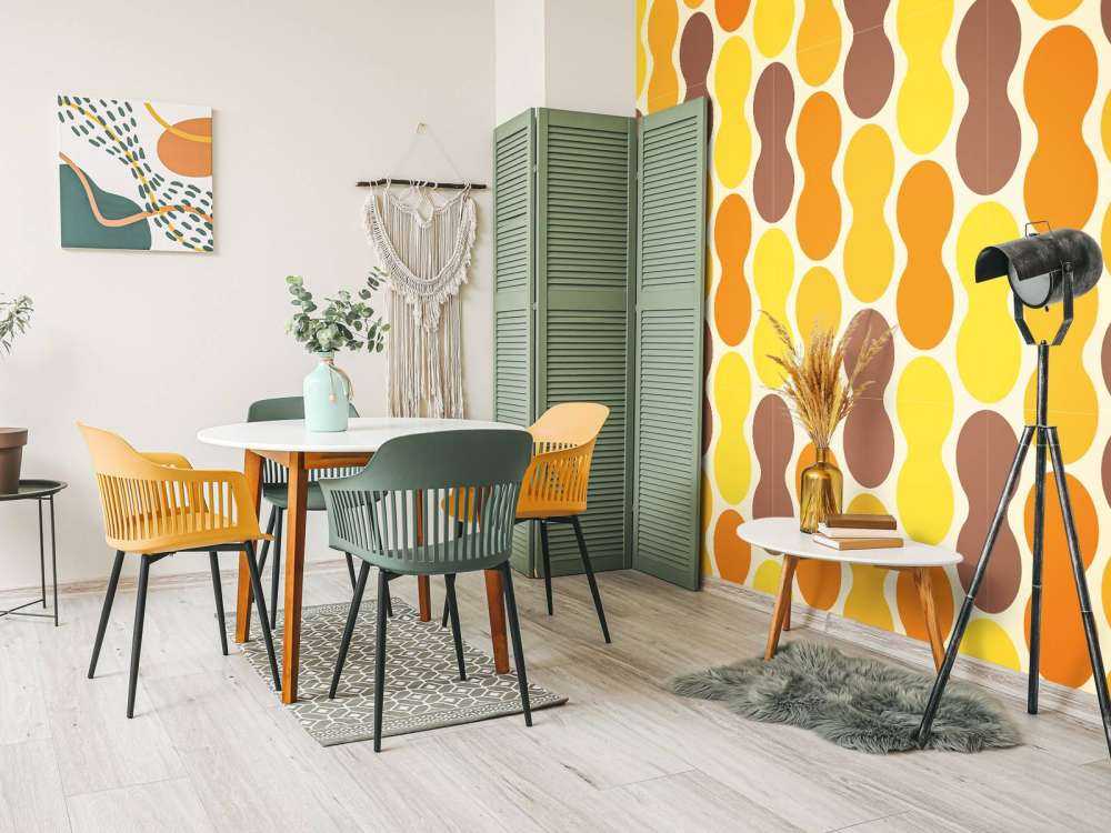 Retro wzór w kwiaty