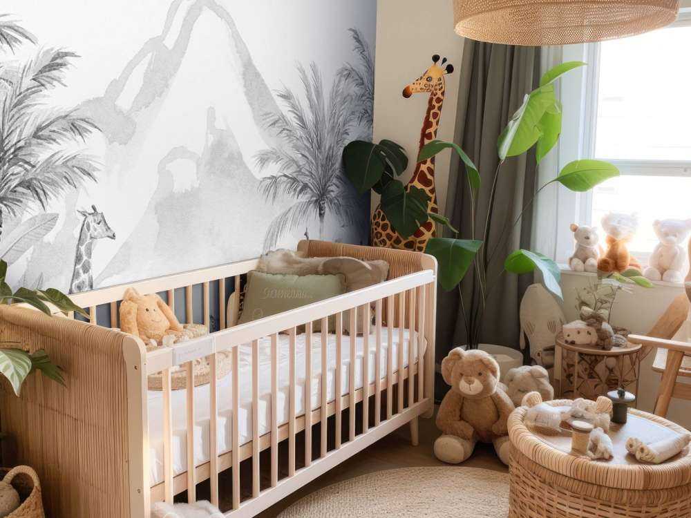 Zwierzęta z dżungli w czerni i bieli