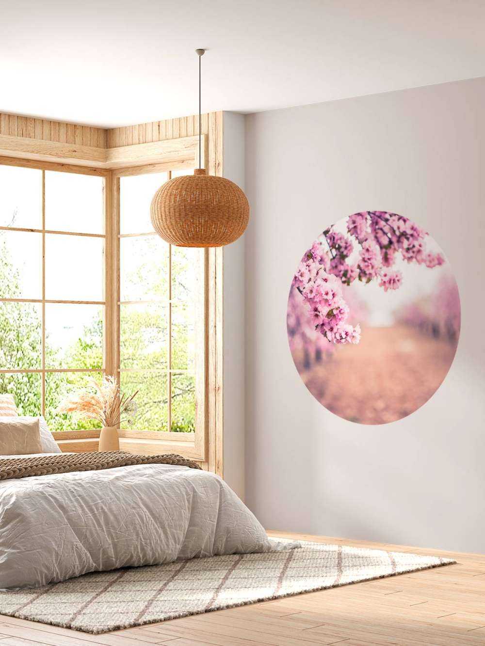 Fioletowe kwiaty japońskie